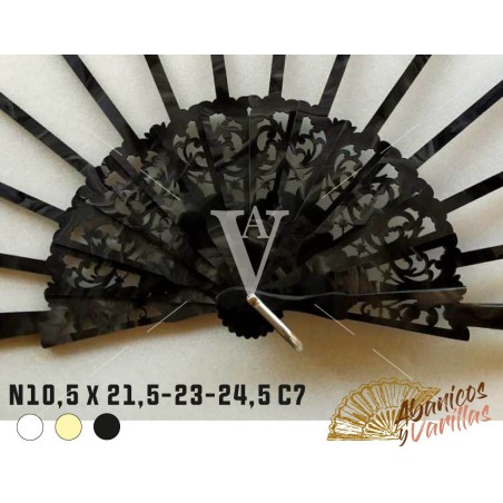 Varillas de Nacarina 10.5 X 21.5 - 23 - 24.5 - 26 cm C7 - Negra