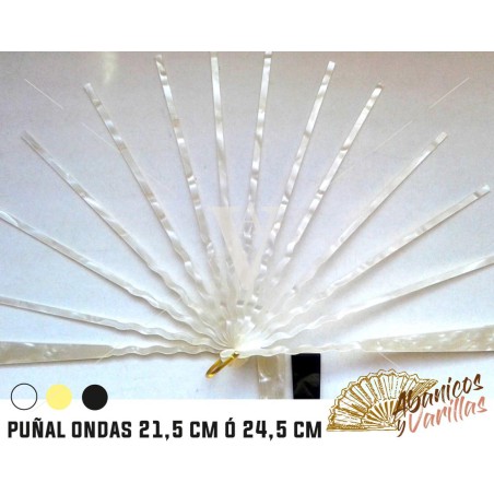 Vareta Anacarina Punhal para leques. 21,5 y 24,5 cm