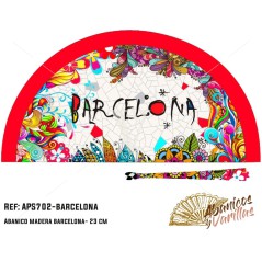 Leque Acrilico Barcelona 23 cm