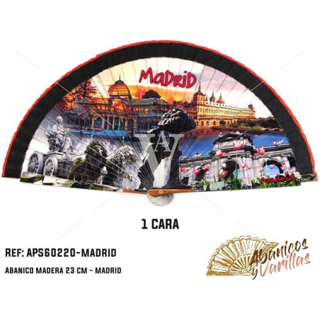 Leque Acrilico Souvenir Madrid Monumentos